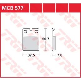 Brzdové destičky MCB577