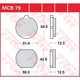 Brzdové destičky MCB079