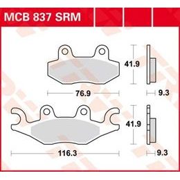 Brzdové destičky MCB837SRM