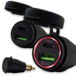 Dvojitý USB 3.0 adaptér na motorku