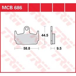 Brzdové destičky MCB686