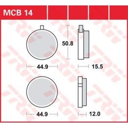 Brzdové destičky MCB014