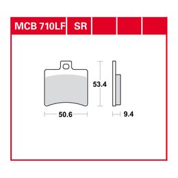 Brzdové destičky MCB710
