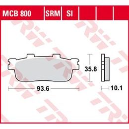 Brzdové destičky MCB800SI