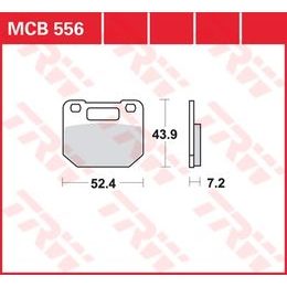 Brzdové destičky MCB556