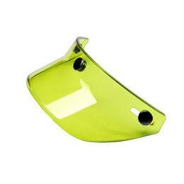 Štít HIP žluté pro JET přilby s 3 patentky