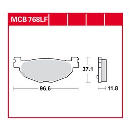 Brzdové destičky MCB768