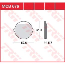 Brzdové destičky MCB676