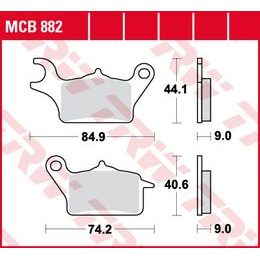 Brzdové destičky MCB882