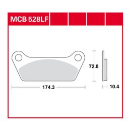 Brzdové destičky MCB528