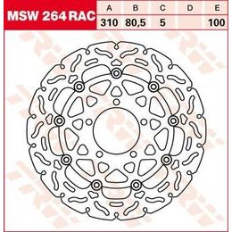 RACING Brzdový kotouč plovoucí MSW264RAC