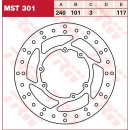 RACING Brzdový kotouč MST301