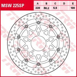 Racing brzdový kotouč MSW225SP