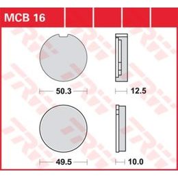 Brzdové destičky MCB016