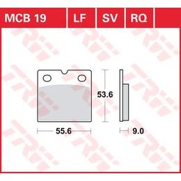 Brzdové destičky MCB019SV