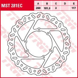 Brzdový kotouč MST281EC