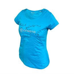 PSí HUBÍK triko CFMOTO (modré) - Dámské