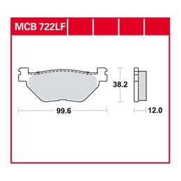 Brzdové destičky MCB722
