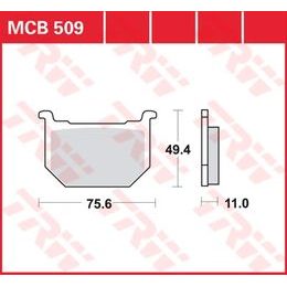 Brzdové destičky MCB509