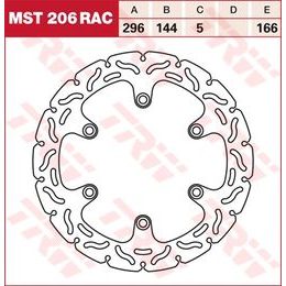 RACING Brzdový kotouč MST206RAC