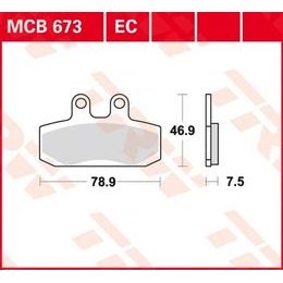 Brzdové destičky MCB673EC