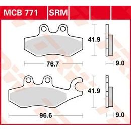 Brzdové destičky MCB771SRM