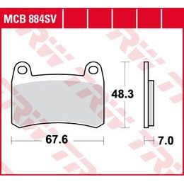 Brzdové destičky MCB884SV