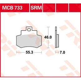 Brzdové destičky MCB733SRM