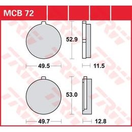 Brzdové destičky MCB072