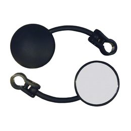 Bike It zpětné zrcátko pravé Mini sklápěcí univerzální kulaté s 22mm upevněním na řídítka