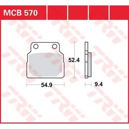 Brzdové destičky MCB570