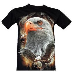 Triko SVÍTÍCÍ potisk - Orel