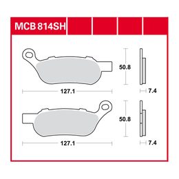 Brzdové destičky MCB814SH