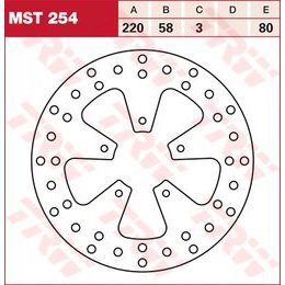 Brzdový kotouč MST254