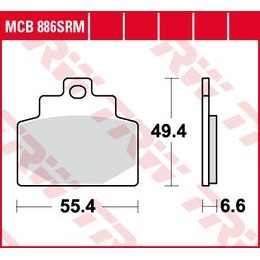 Brzdové destičky MCB886SRM