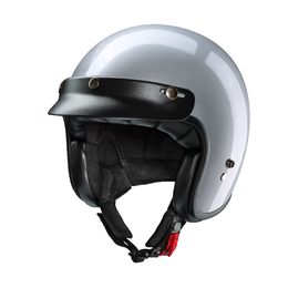 Moto helma RB-720/ stříbrná