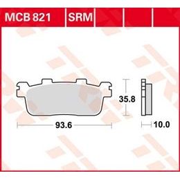 Brzdové destičky MCB821SRM