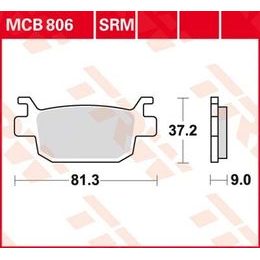 Brzdové destičky MCB806SRM