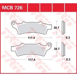 Brzdové destičky MCB726