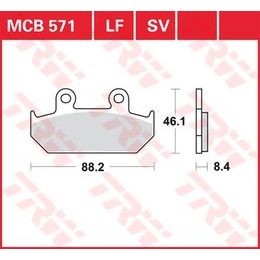 Brzdové destičky MCB571