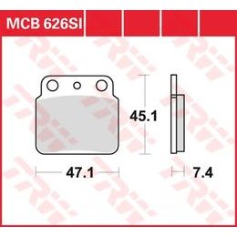 Brzdové destičky MCB626SI