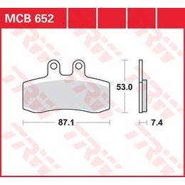 Brzdové destičky MCB652