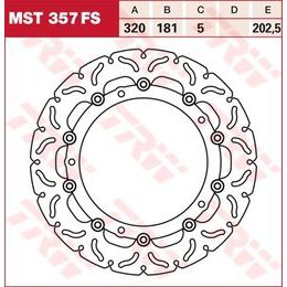 Brzdový kotouč plovoucí MST357FS