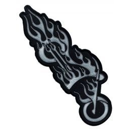 Nášivka - MOTORKA ŠEDÁ / zádovka