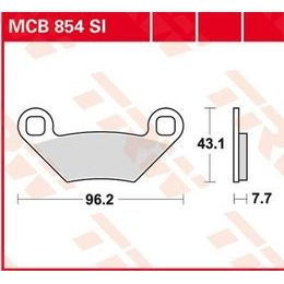 Brzdové destičky MCB854SI