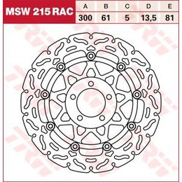 RACING Brzdový kotouč plovoucí MSW215RAC