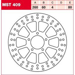 Brzdový kotouč MST409