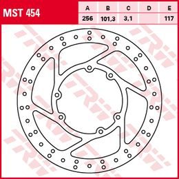 Brzdový kotouč MST454