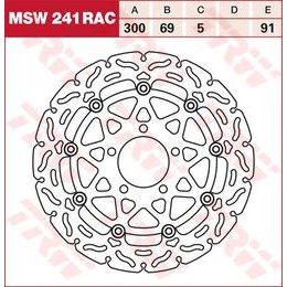 RACING Brzdový kotouč plovoucí MSW241RAC