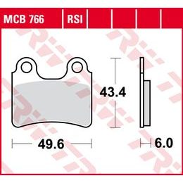 Brzdové destičky MCB766RSI